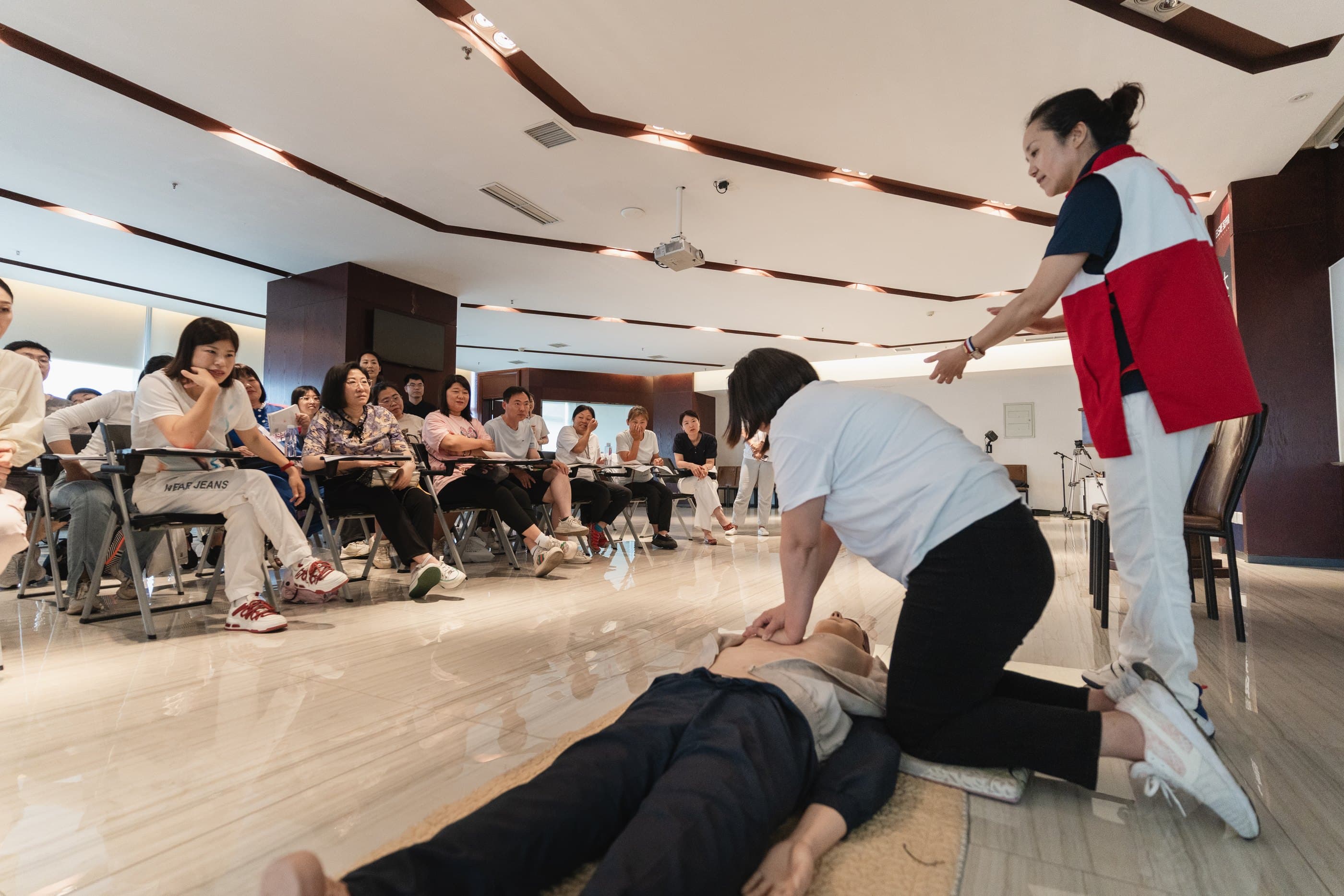 First-aid training at the incubator