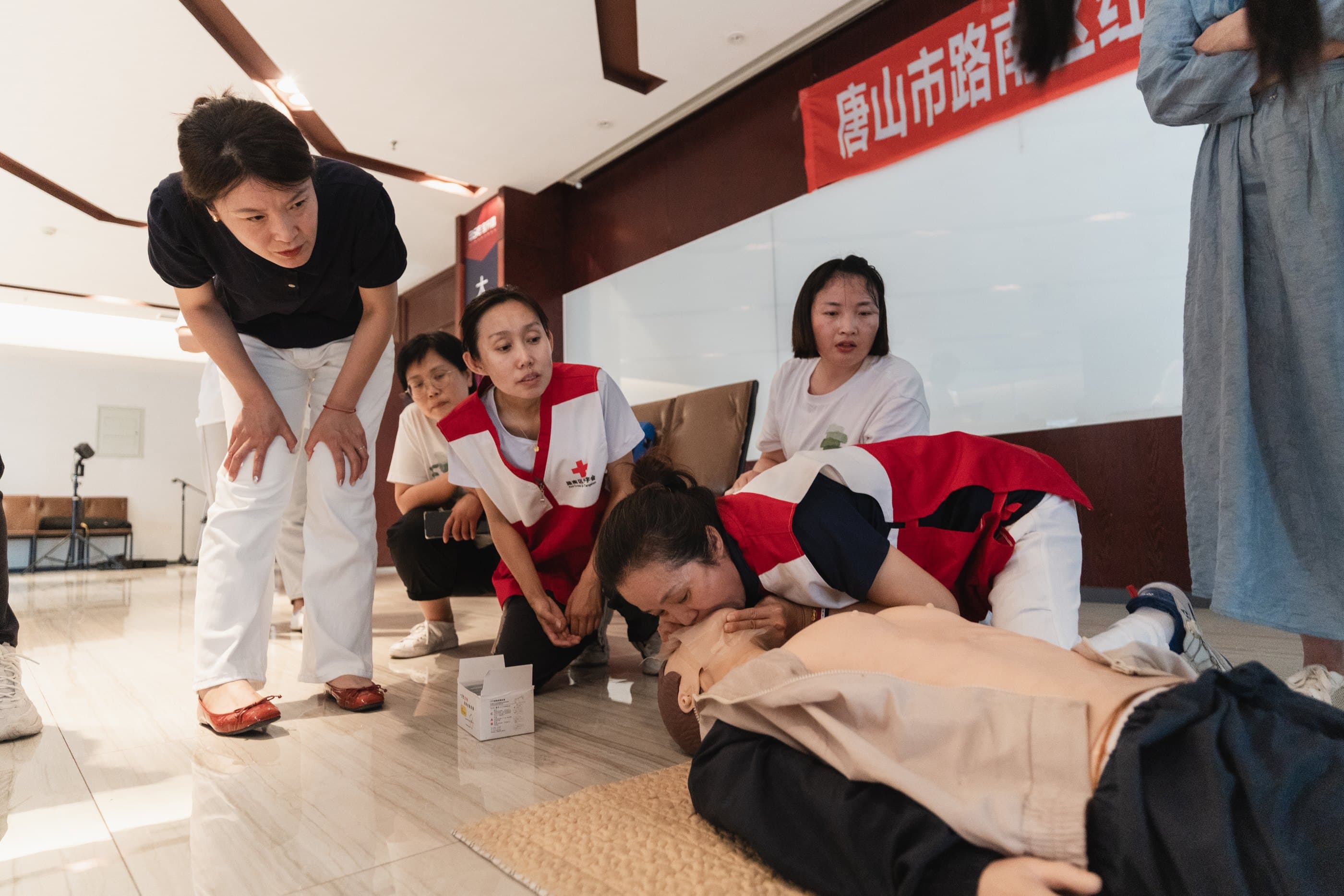 First-aid training at the incubator