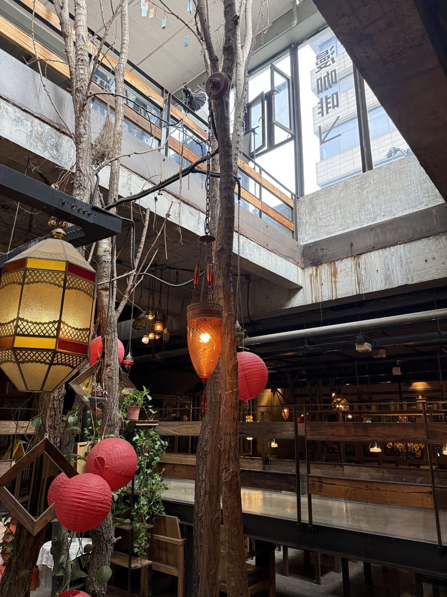 Lanterns over the retail street