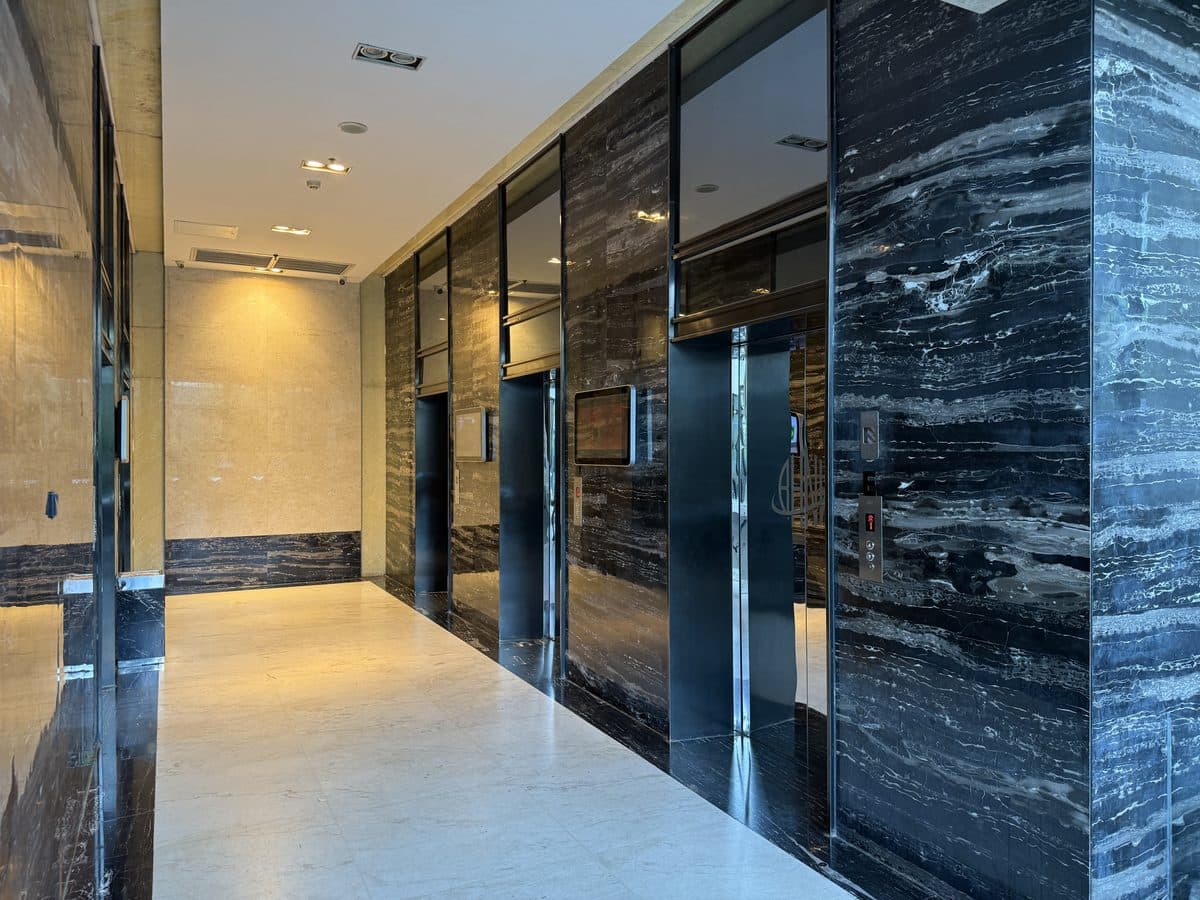 The lift lobby