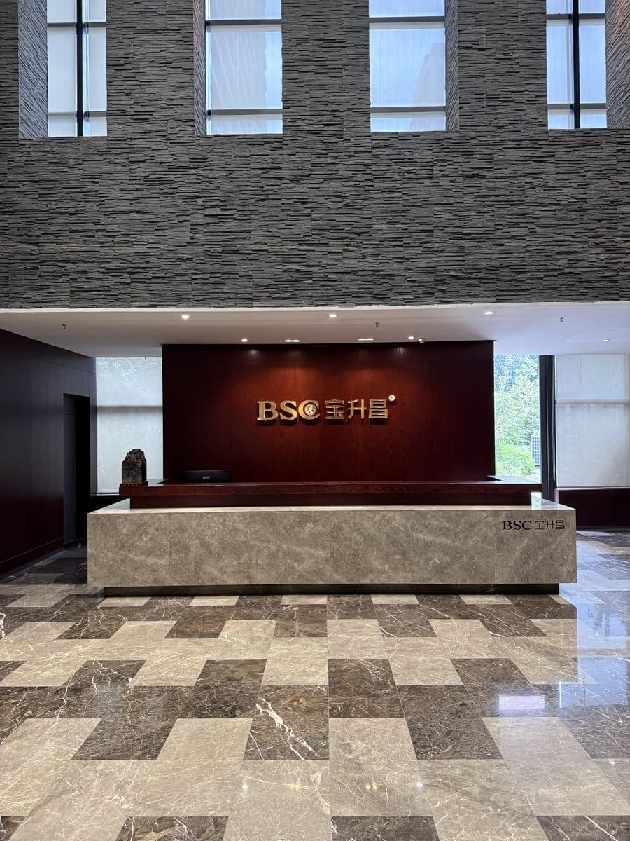 The group reception desk