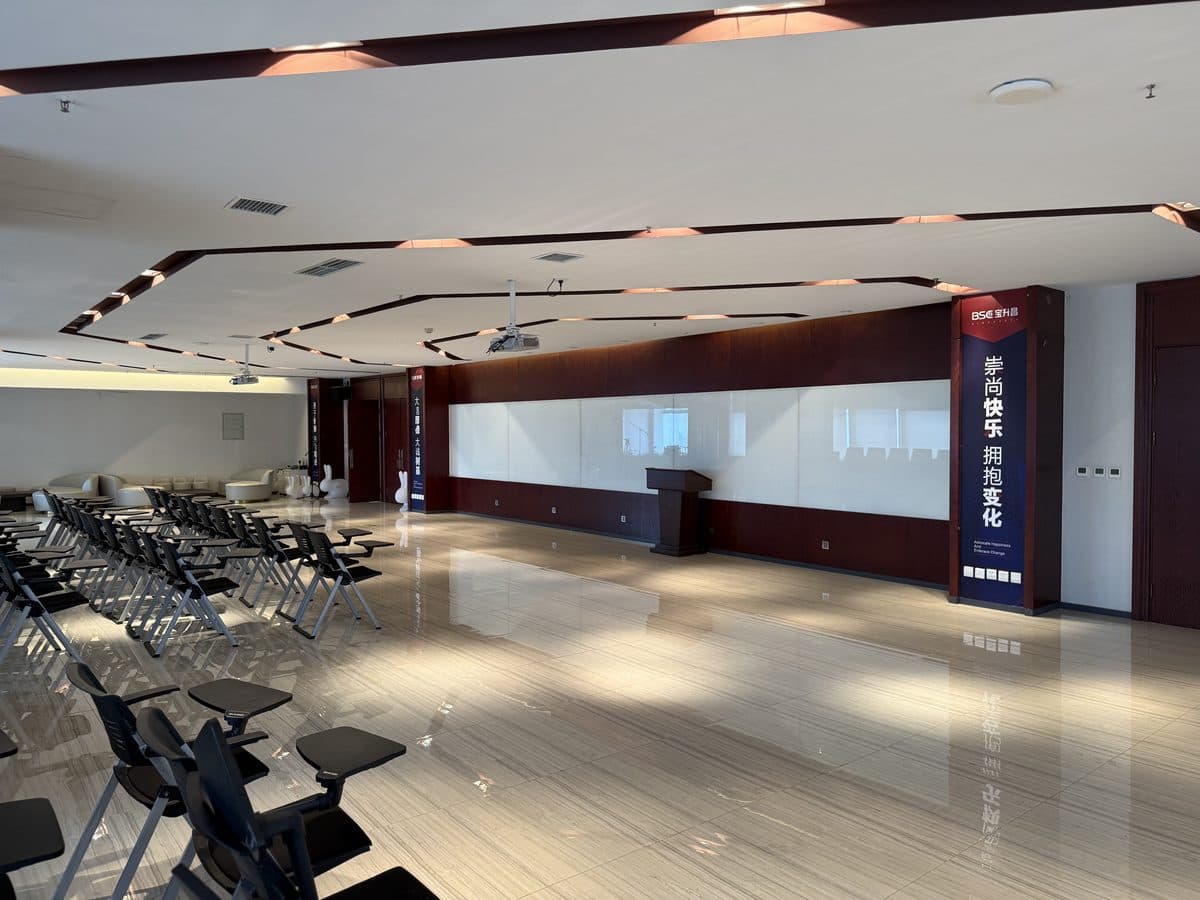 The platform in the assembly hall