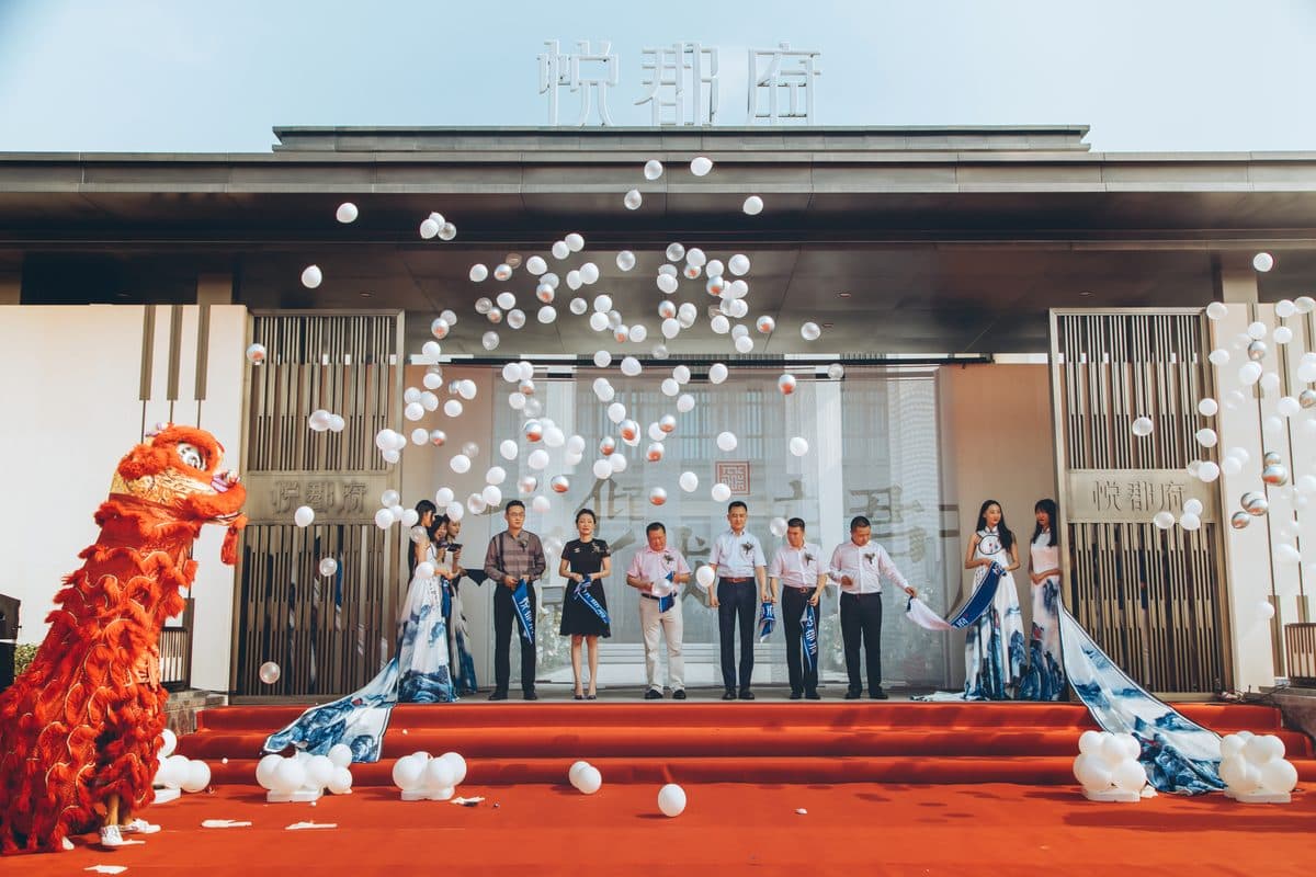 Lion dance and red-carpet ceremony at the launch