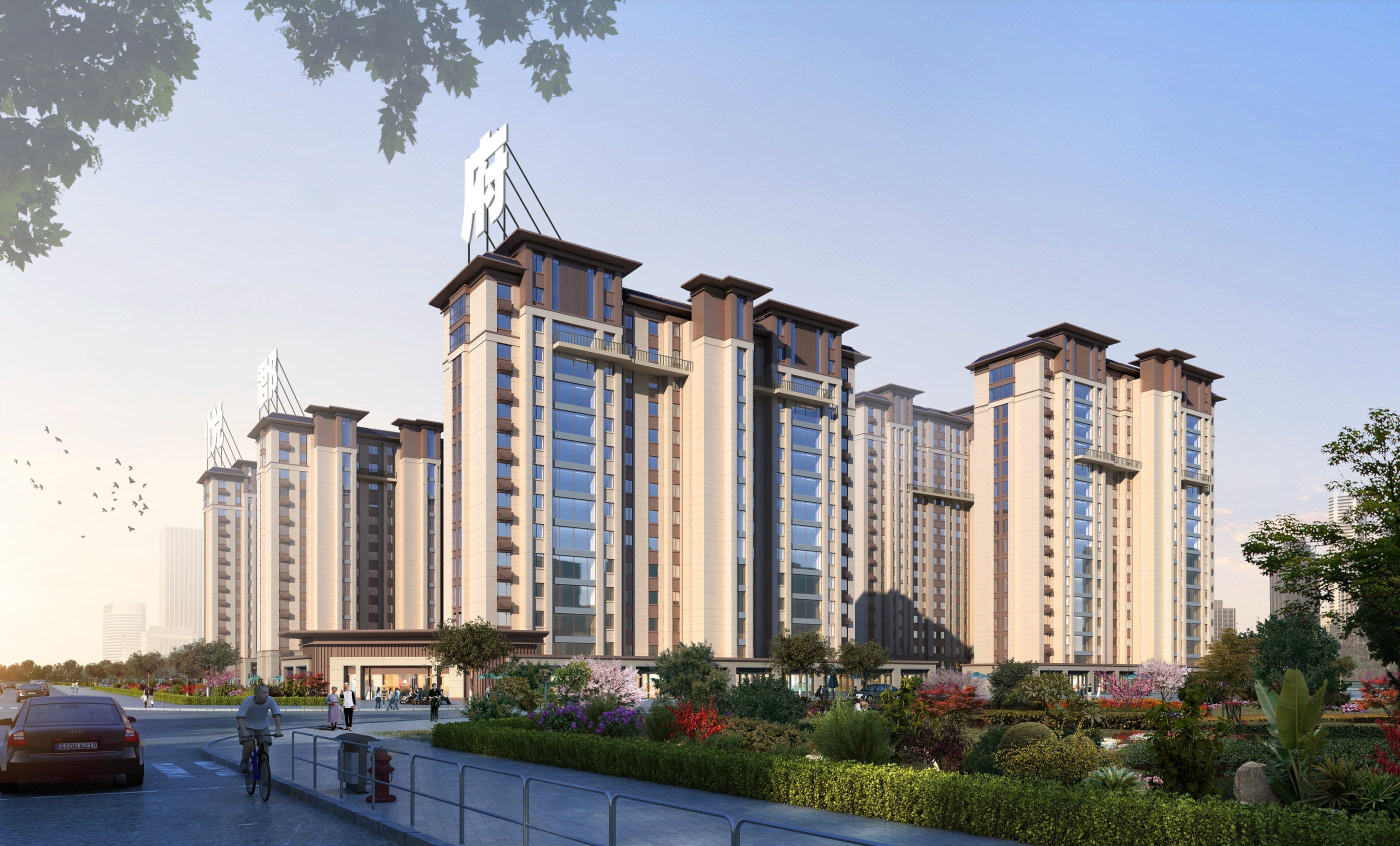 Rendering of the street through the scheme