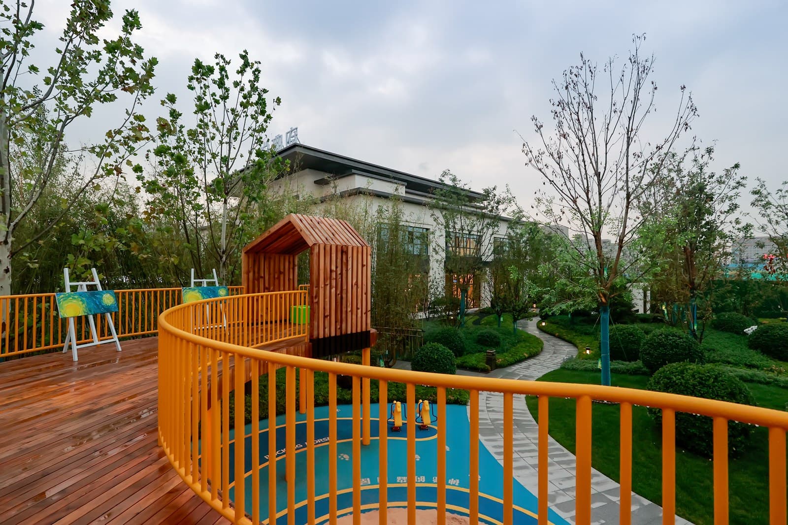 The timber deck