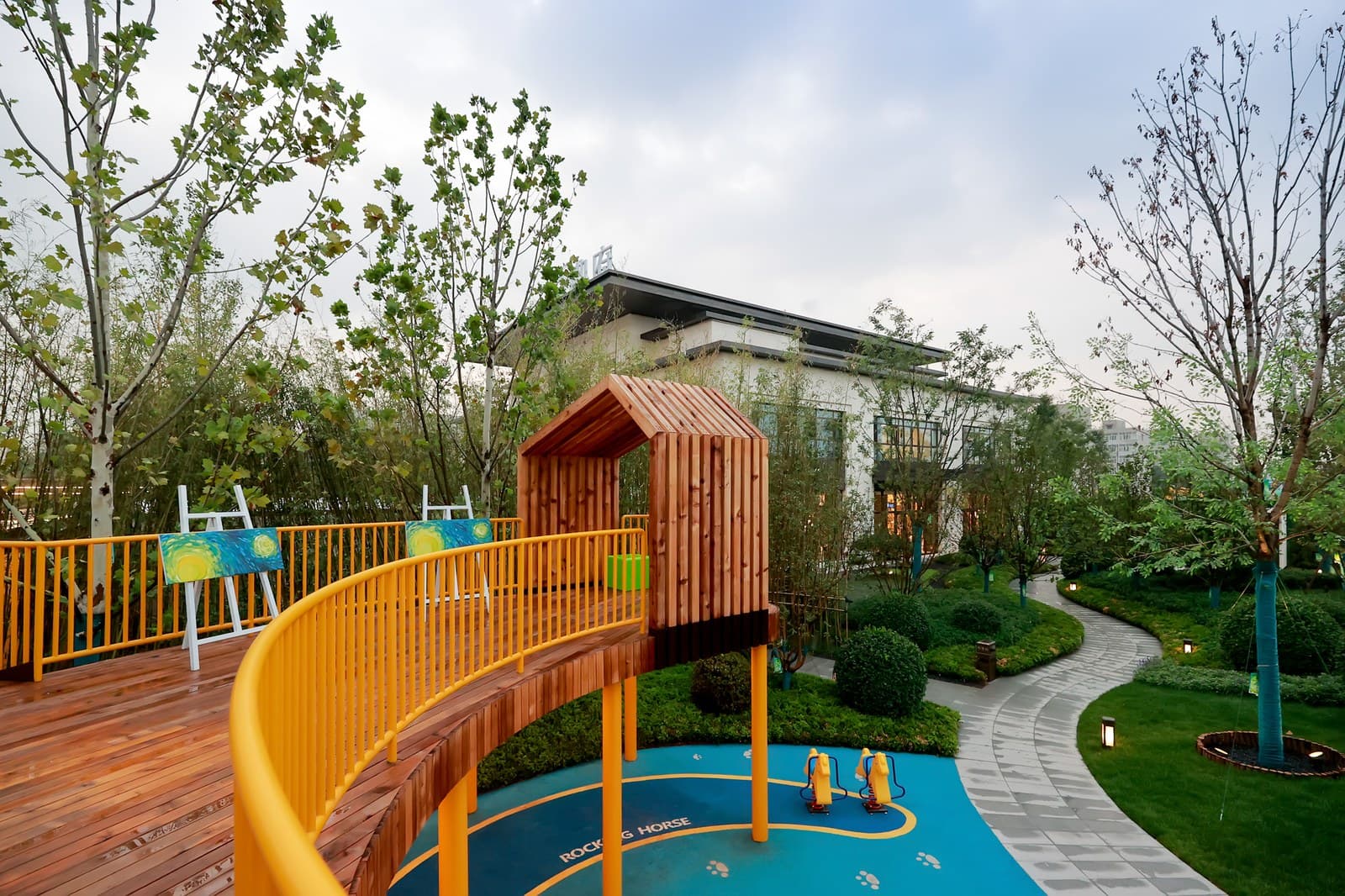 Tree house and deck