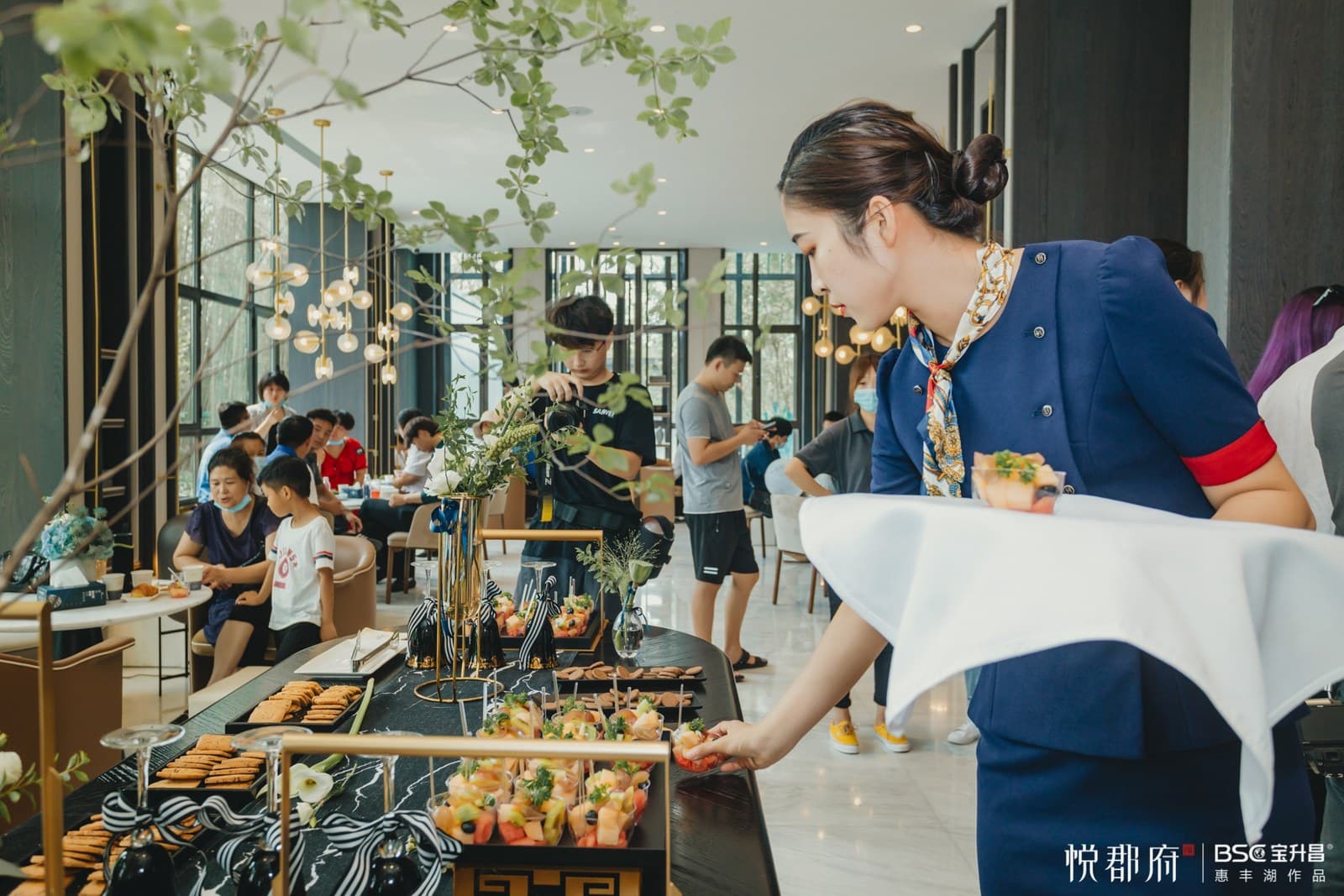Launch day: refreshments served