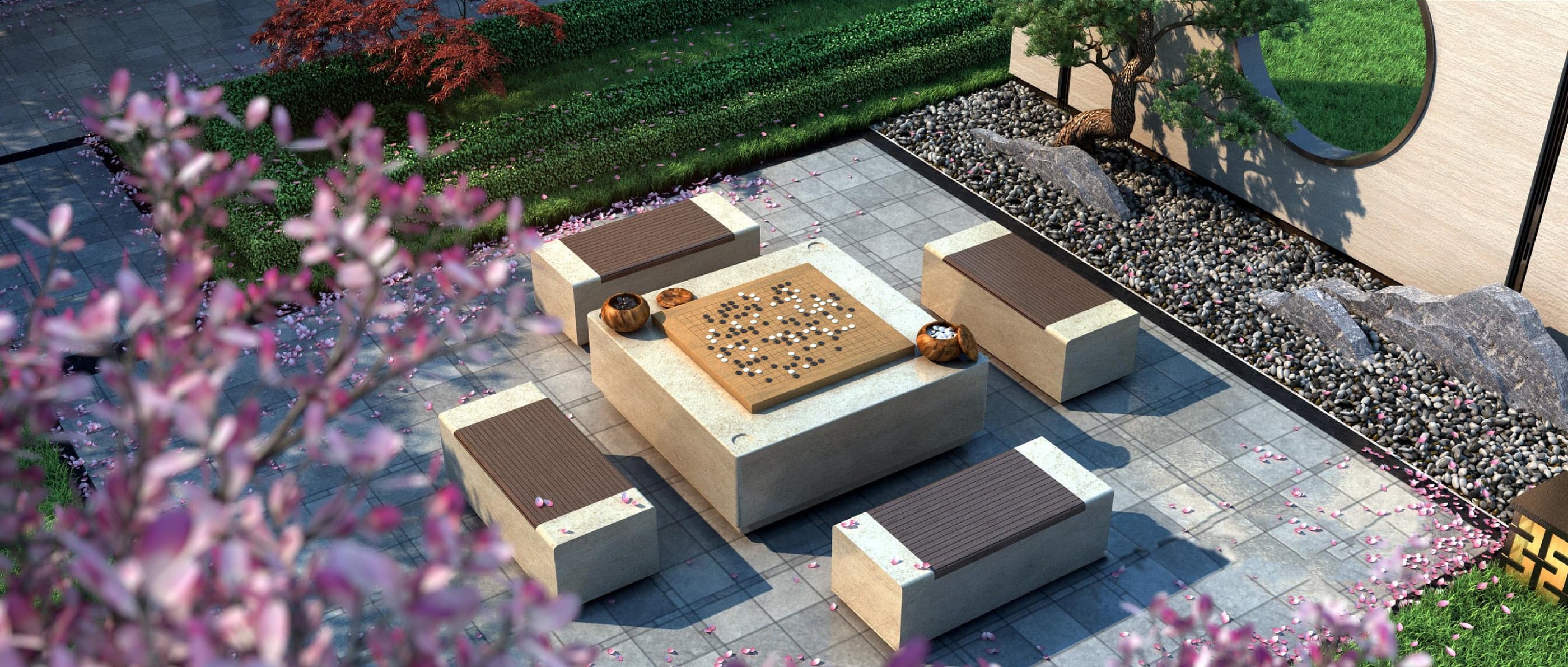 Landscape detail, rendering