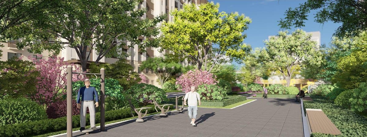 Fitness area, rendering