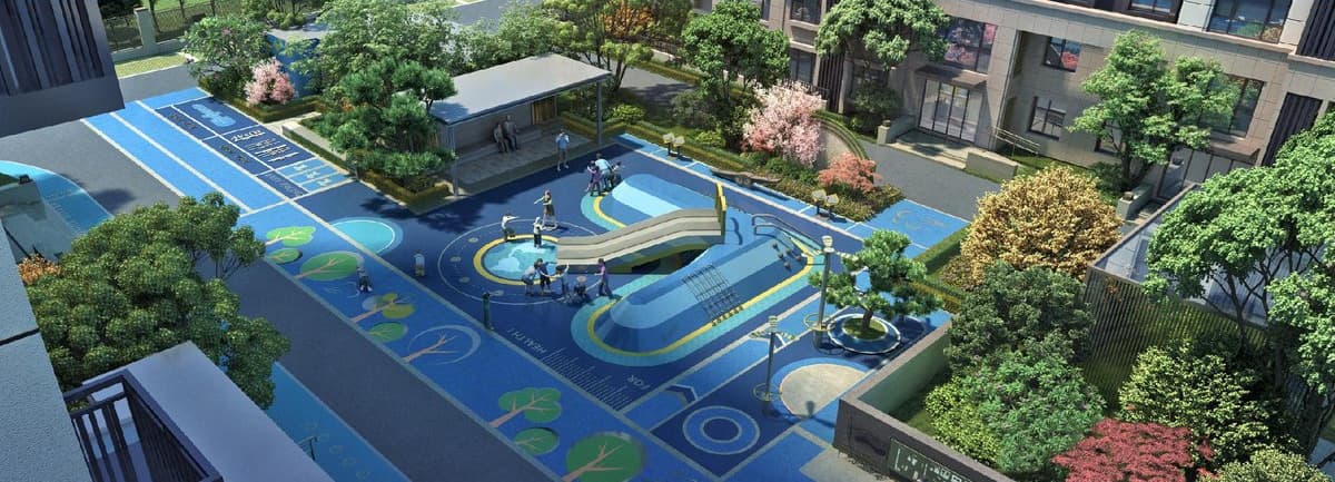 Children's play area, rendering