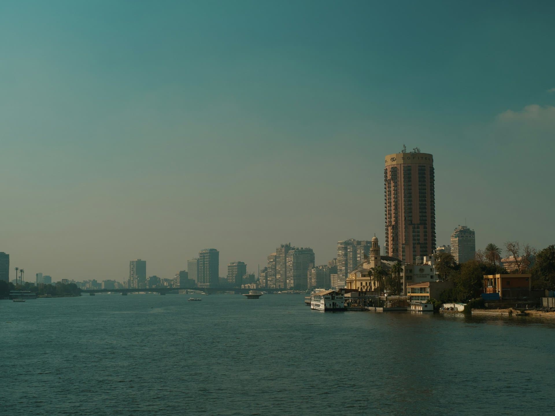 Cairo's towers on the Nile